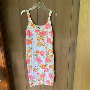Cinammon Girl Hawaii Y2K Mini Sleeveless‎ Womens Floral Dress Size Small